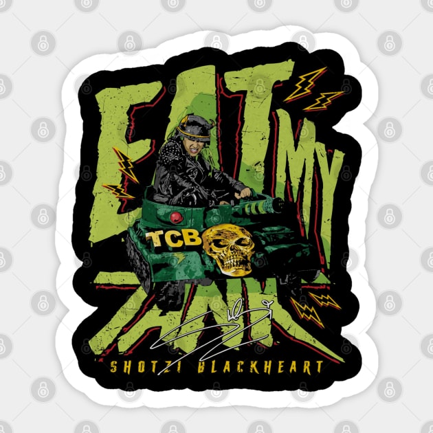 Shotzi Blackheart Eat My Tank Sticker by MunMun_Design